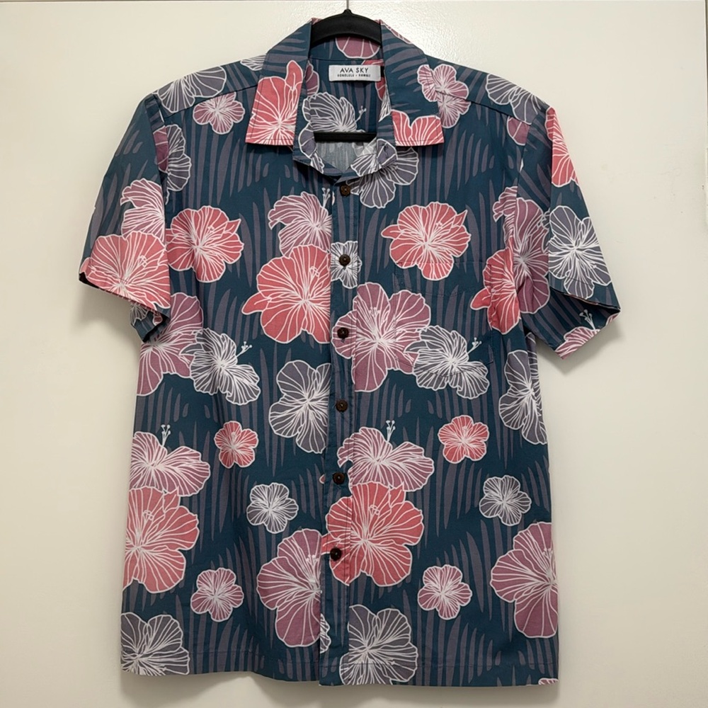 Fighting Eel Ava Sky Aloha Shirt